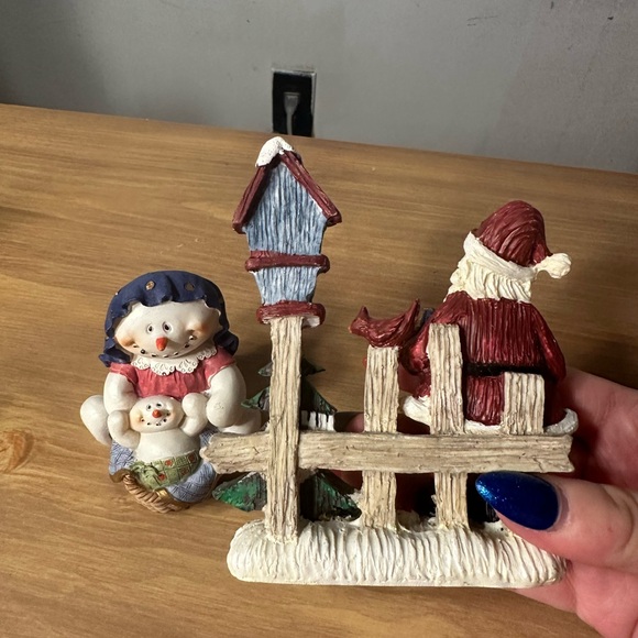 Christmas winter snowman, baby and Santa clause decor pieces - Picture 3 of 4